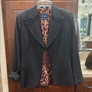 Ron Leal Canada Black Pinstripe Women’s Blazer